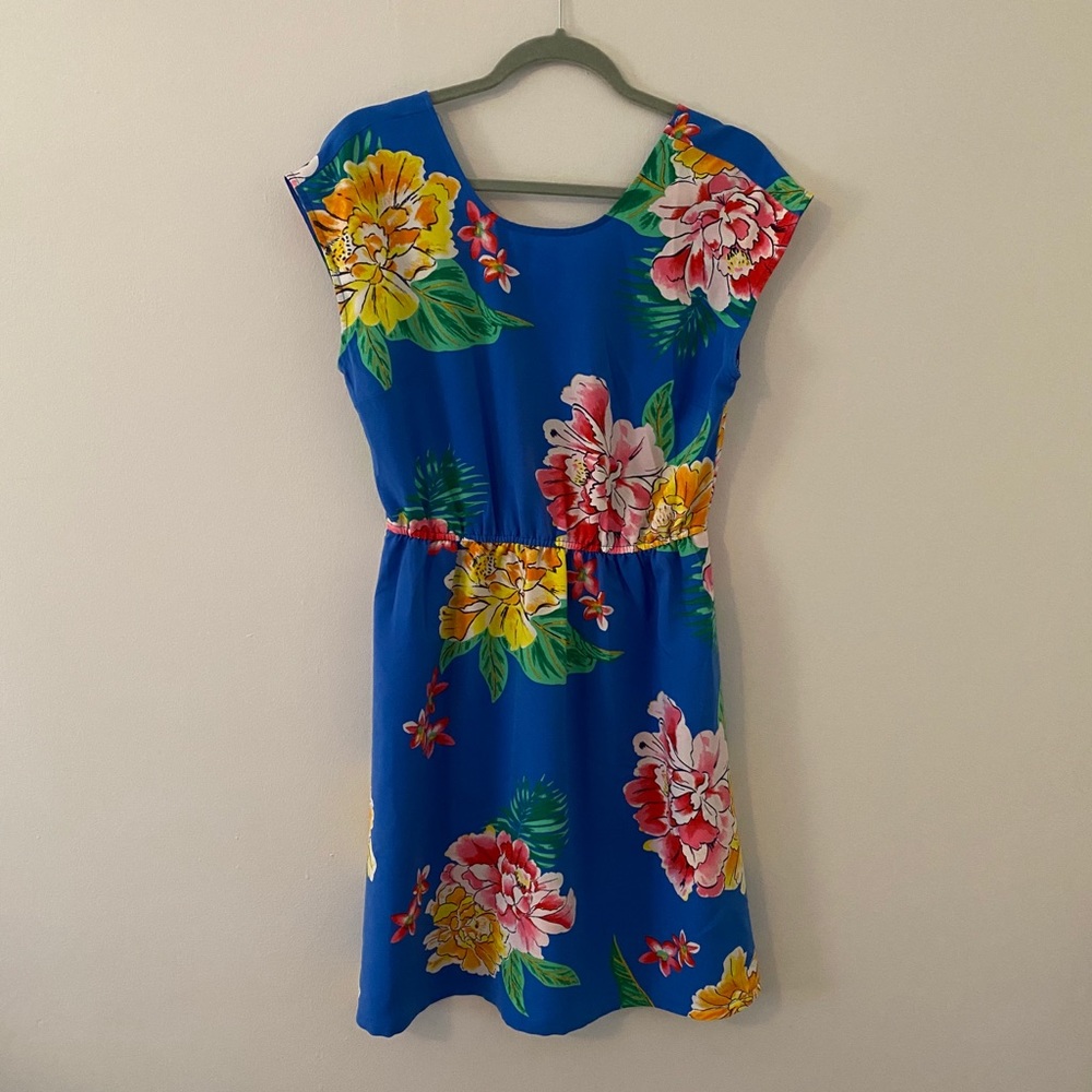 Old Navy Blue Floral Dress M